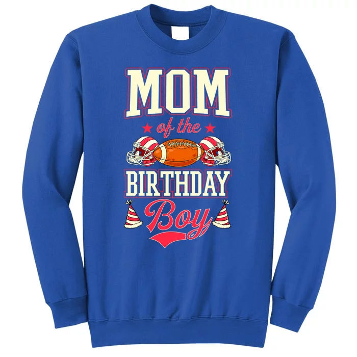 Mom Of The Birthday Matching Football Birthday Party Gift Sweatshirt