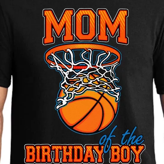 Mom Of The Birthday Boy Basketball Birthday Family Matching Pajama Set