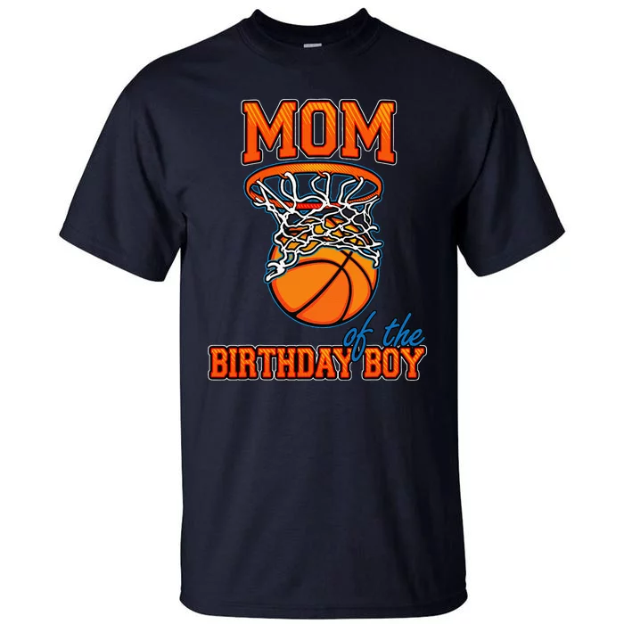 Mom Of The Birthday Boy Basketball Birthday Family Matching Tall T-Shirt