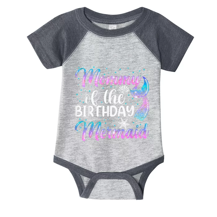 Mommy Of The Mermaid Birthday Mom Infant Baby Jersey Bodysuit