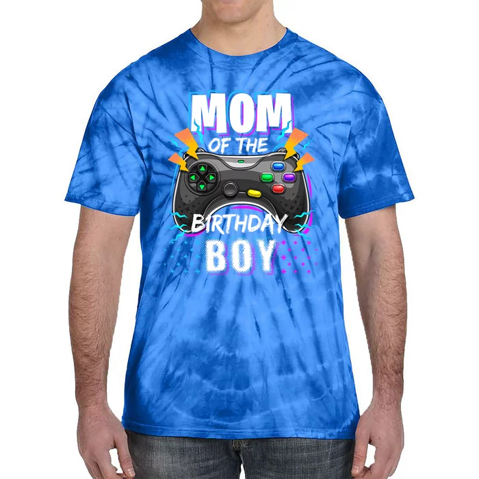 Mom Of The Birthday Matching Video Gamer Birthday Party Great Gift Tie-Dye T-Shirt