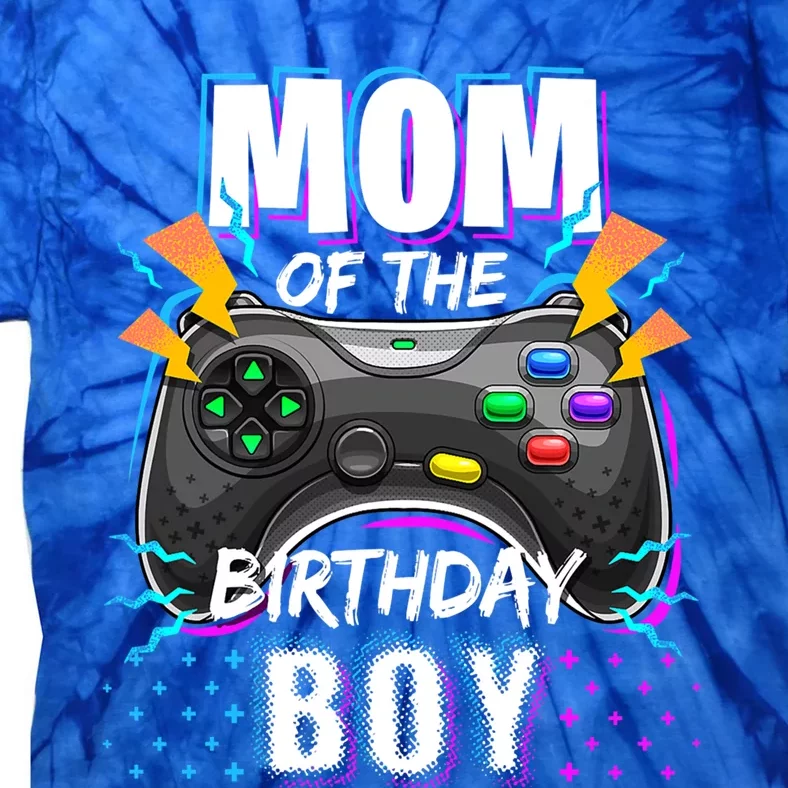 Mom Of The Birthday Matching Video Gamer Birthday Party Great Gift Tie-Dye T-Shirt