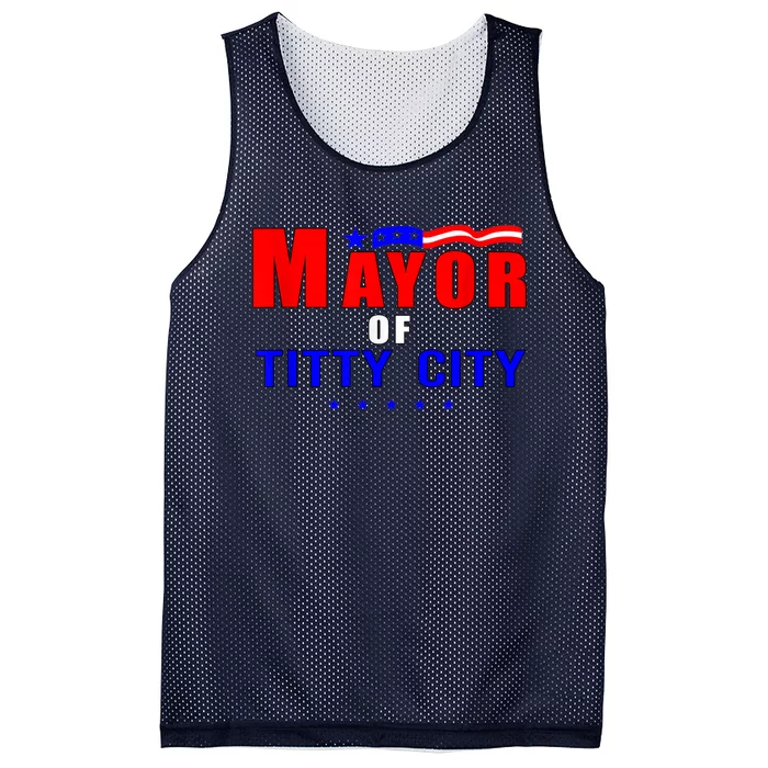 Mayor Of Titty City Apparel Mesh Reversible Basketball Jersey Tank