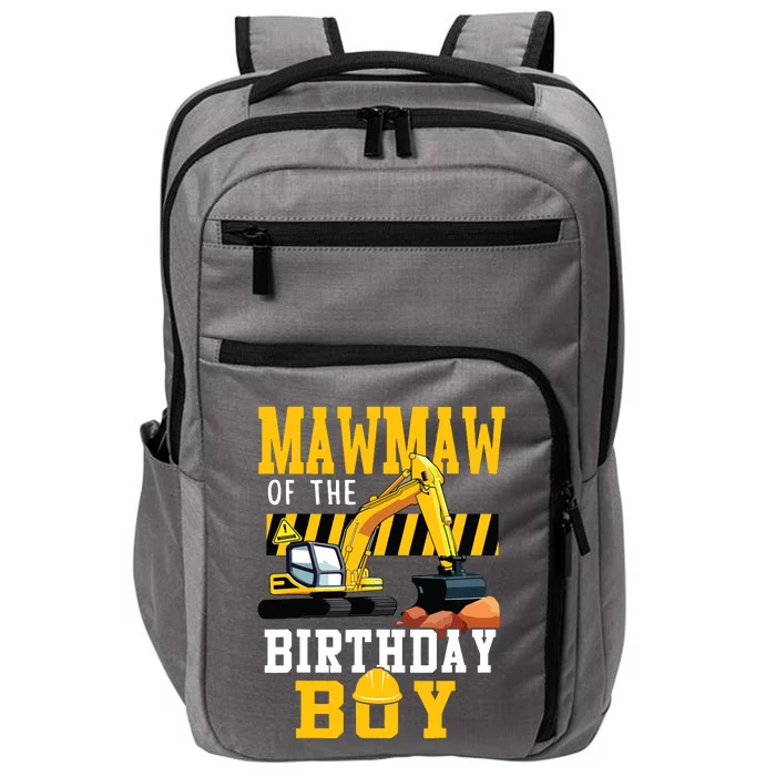 Mawmaw Of The Birthday Boy Construction Worker Bday Party Impact Tech Backpack