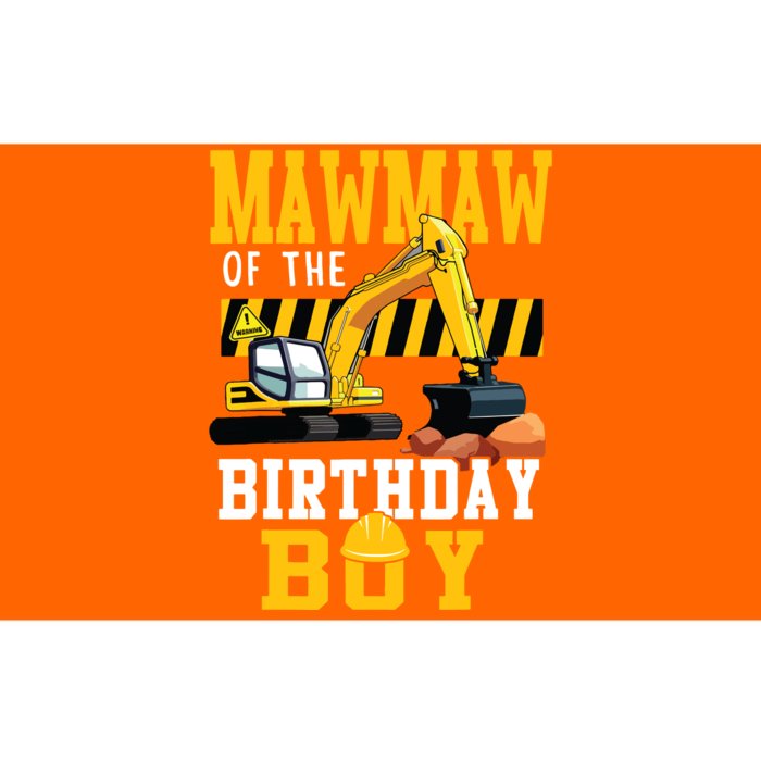 Mawmaw Of The Birthday Boy Construction Worker Bday Party Bumper Sticker