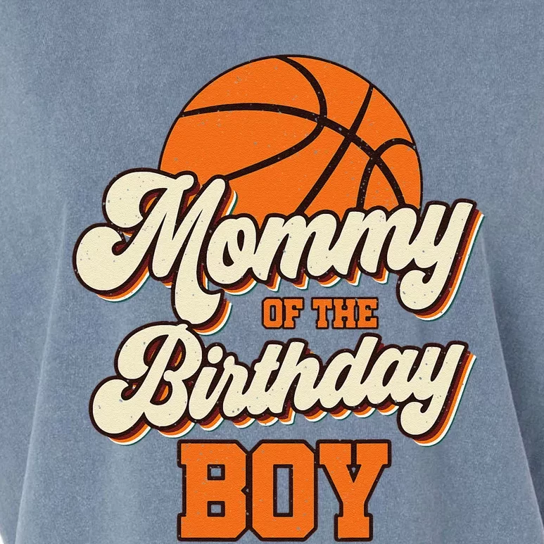 Mommy Of The Birthday Bboy Basketball Mama Mom Funny Garment-Dyed Women's Muscle Tee