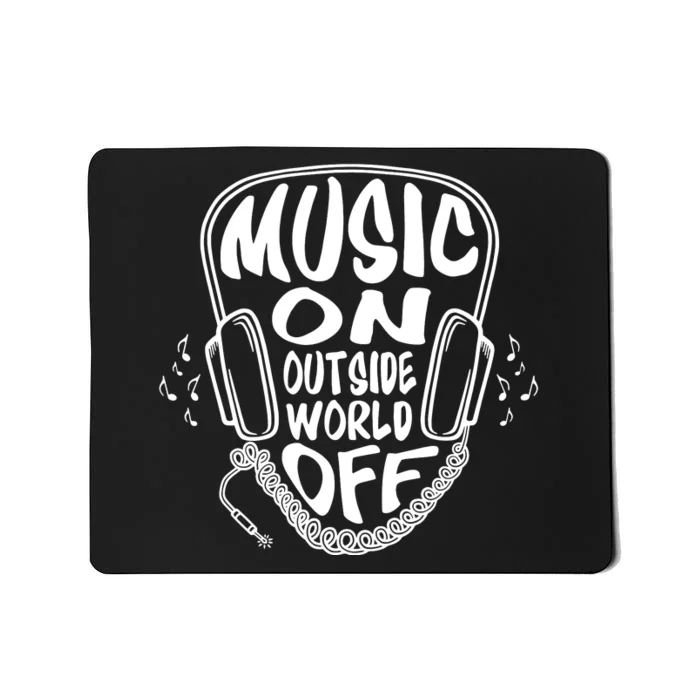 Music On The World Off Mousepad