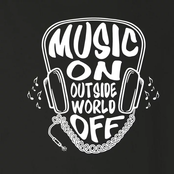 Music On The World Off Toddler Long Sleeve Shirt