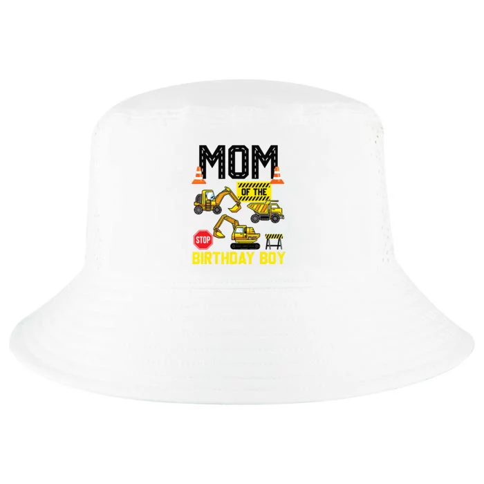 Mom Of The Birthday Boy Construction Worker Bday Party Cool Comfort Performance Bucket Hat