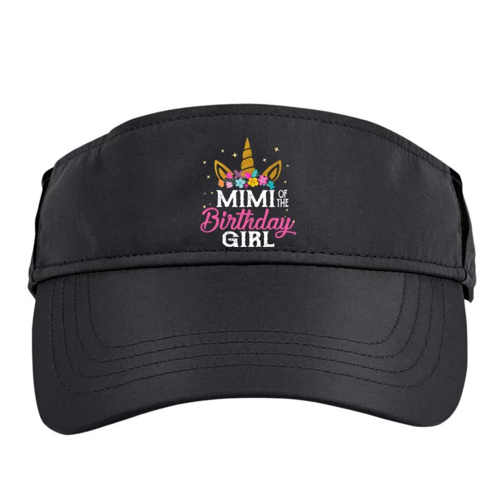 Mimi Of The Birthday Girl Mimi Gift Unicorn Birthday Adult Drive Performance Visor