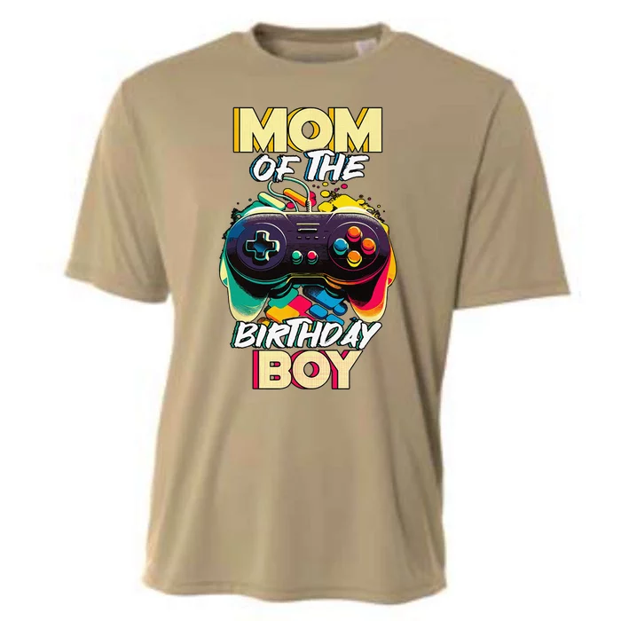 Mom Of The Birthday Matching Gamer Birthday Party Cooling Performance Crew T-Shirt