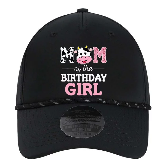 Mom Of The Birthday Girl Farm Cow Mommy Mama 1st Performance The Dyno Cap