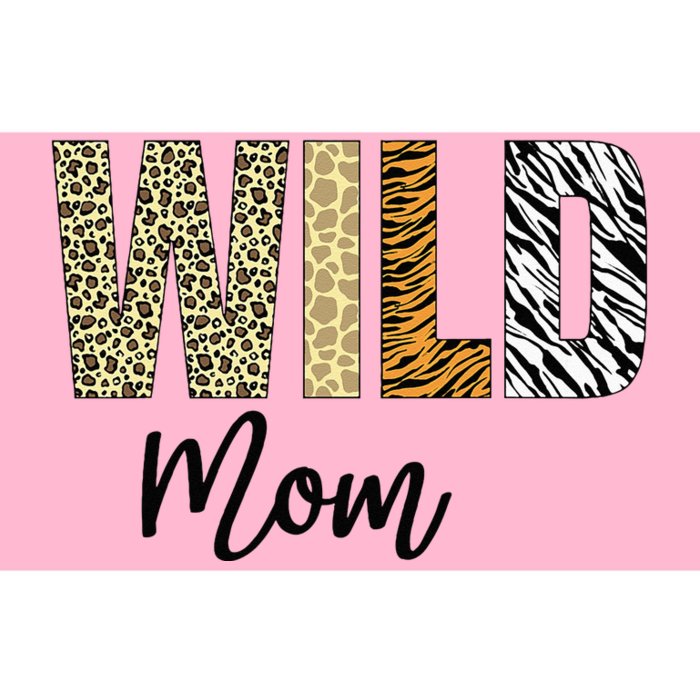 Mom Of The Wild One Zoo Birthday Safari Jungle Animal Bumper Sticker