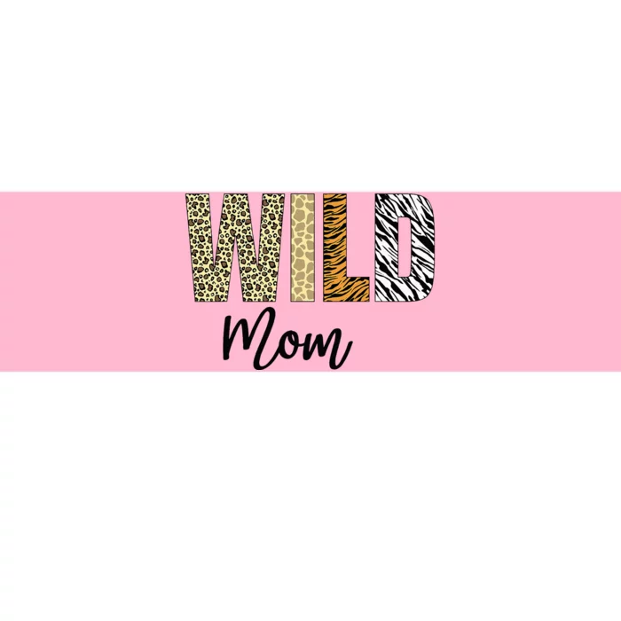 Mom Of The Wild One Zoo Birthday Safari Jungle Animal Bumper Sticker