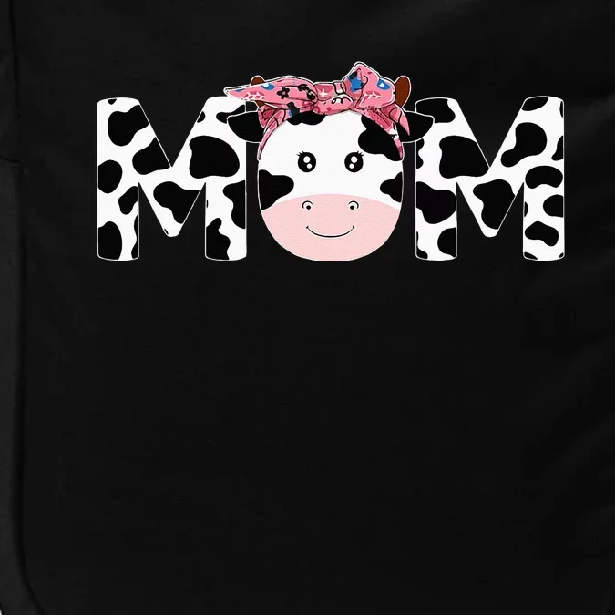 Mom Of The Birthday Mother Girl Cow Farm Cow Mommy 1st Impact Tech Backpack