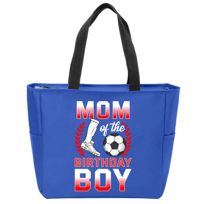 Mom Of The Birthday Soccer Player Bday Celebration Gift Zip Tote Bag