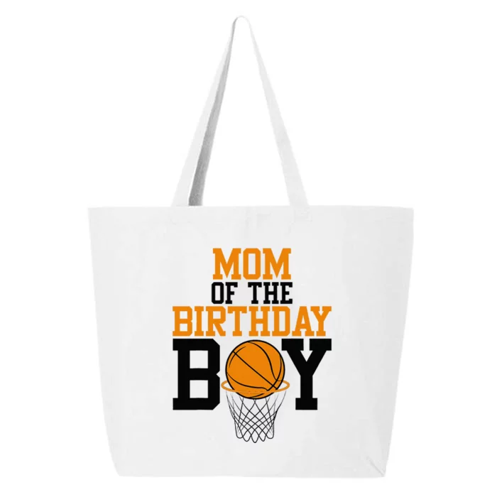 Mom Of The Birthday Boy Basketball Family Birthday 25L Jumbo Tote