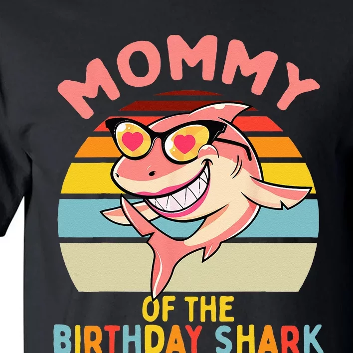 Mommy Of The Shark Birthday Mom Matching Family Tall T-Shirt