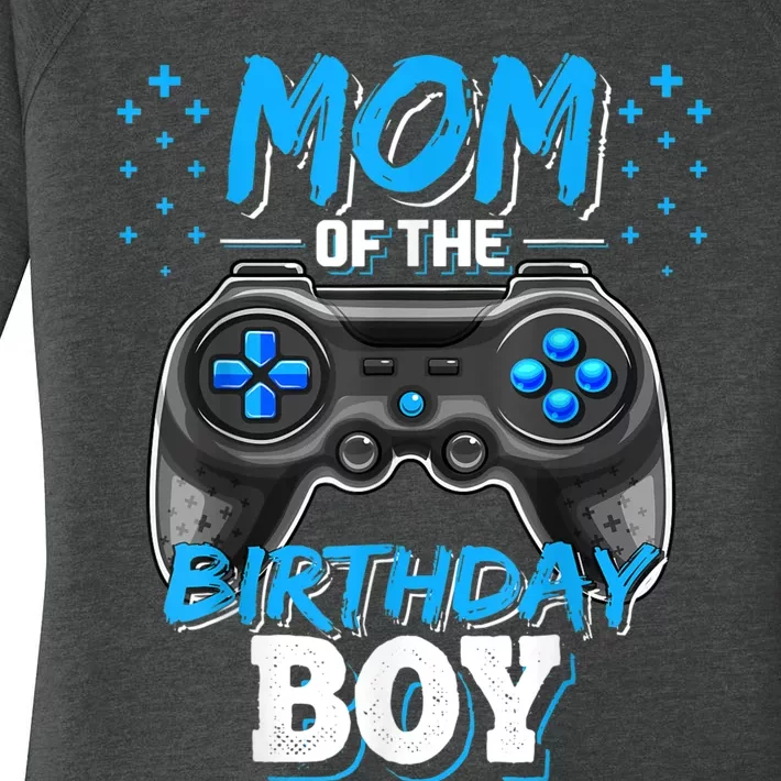 Mom Of The Birthday Boy Matching Video Gamer Birthday Party Women's Perfect Tri Tunic Long Sleeve Shirt