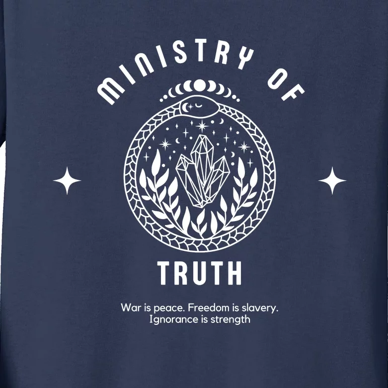 Ministry Of Truth Disinformation Board Kids Long Sleeve Shirt