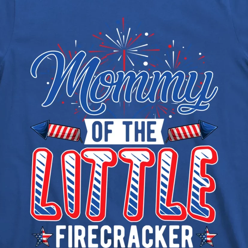 Mommy Of The Little Firecracker Patriotic Pregnancy July 4th Cool Gift T-Shirt