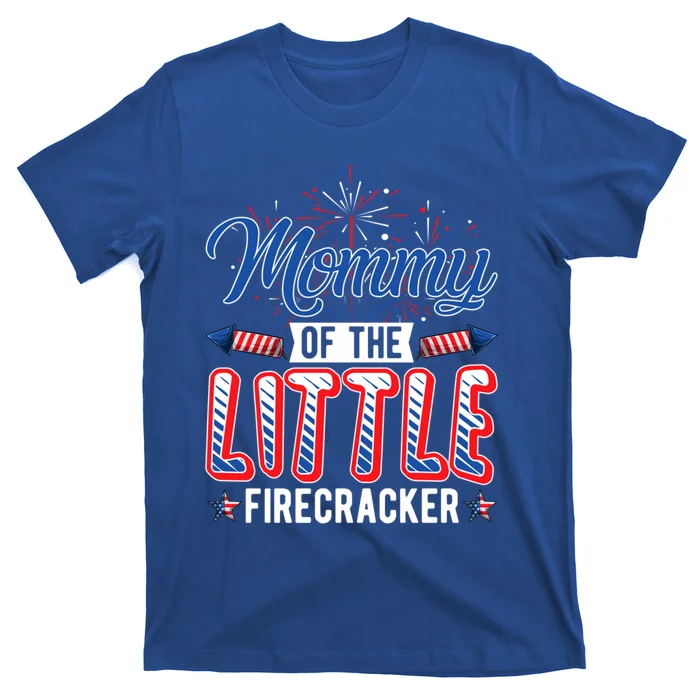 Mommy Of The Little Firecracker Patriotic Pregnancy July 4th Cool Gift T-Shirt