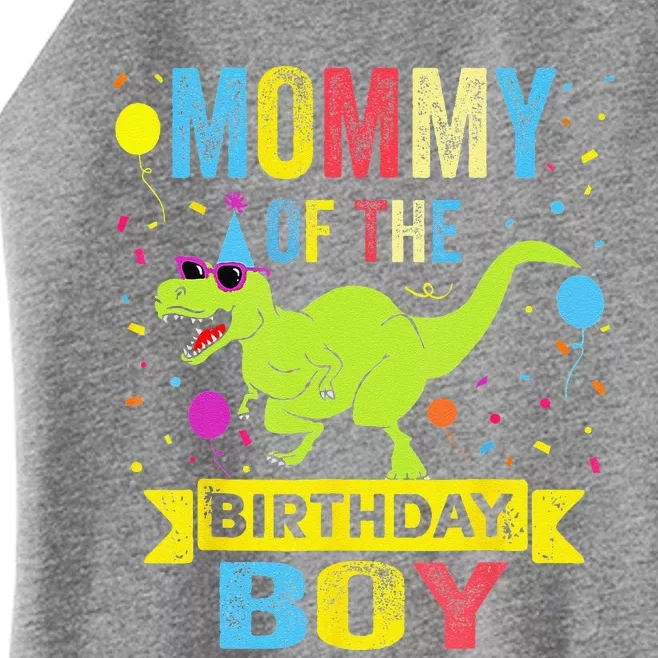 Mommy Of The Birthday TRex RAWR Dinosaur Birthday Women’s Perfect Tri Rocker Tank