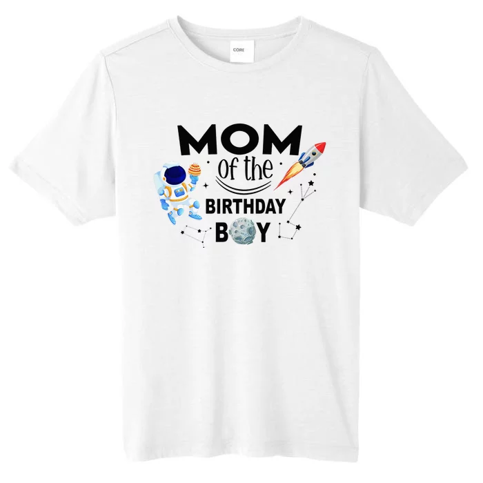 Mom  of The Birthday Space Astronaut Birthday Family ChromaSoft Performance T-Shirt