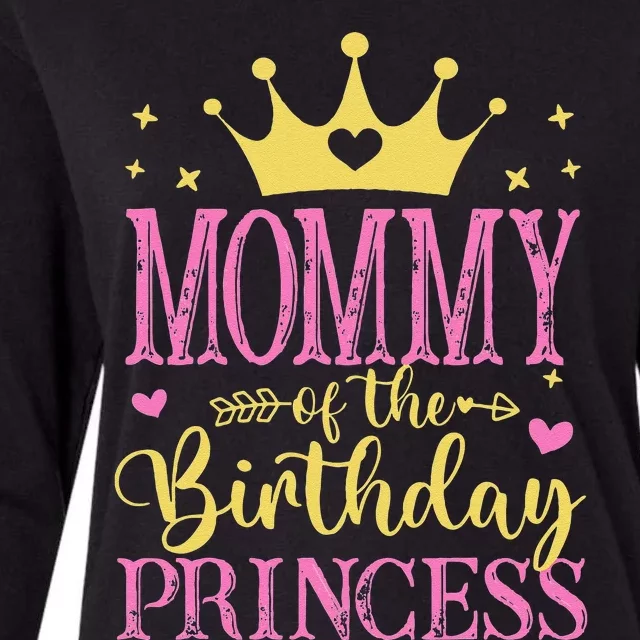 Mommy Of The Birthday Princess Family Celebration Womens Cotton Relaxed Long Sleeve T-Shirt