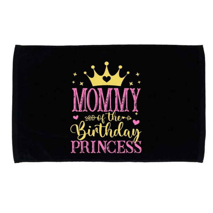 Mommy Of The Birthday Princess Family Celebration Microfiber Hand Towel