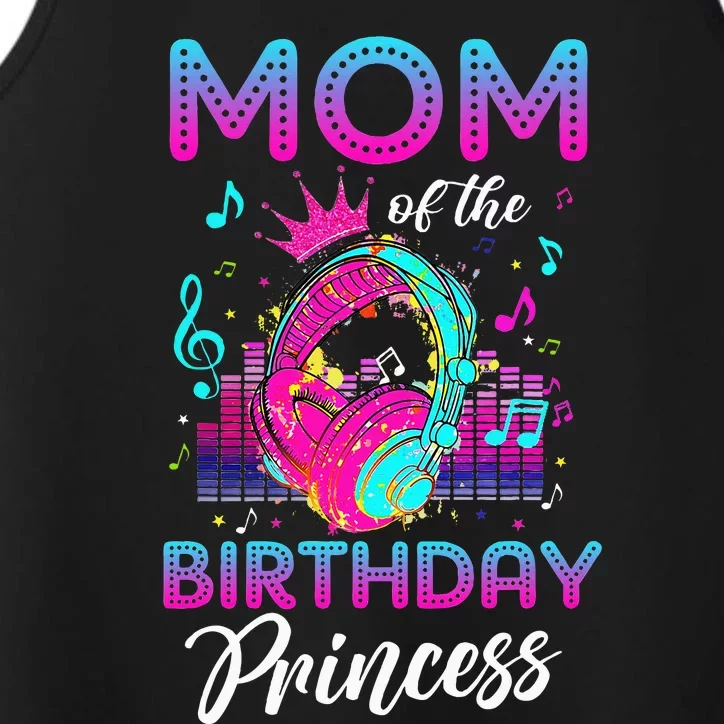 Mom Of The Birthday Princess Rockstars Theme Music Party Performance Tank