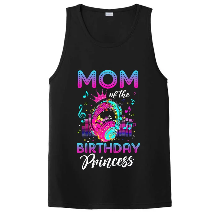 Mom Of The Birthday Princess Rockstars Theme Music Party Performance Tank