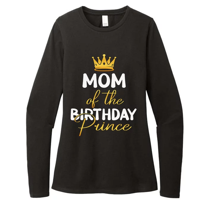 Mom Of The Birthday Prince Bday Party Idea For Him Womens CVC Long Sleeve Shirt