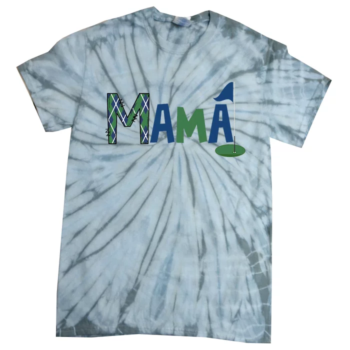 Mama Of The Birthday Boy Hole In One Golf Sport Matching Tie-Dye T-Shirt