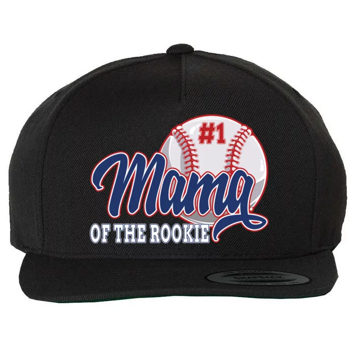 Mama Of The Rookie Baseball 1st Birthday Baseball Theme Gift Wool Snapback Cap