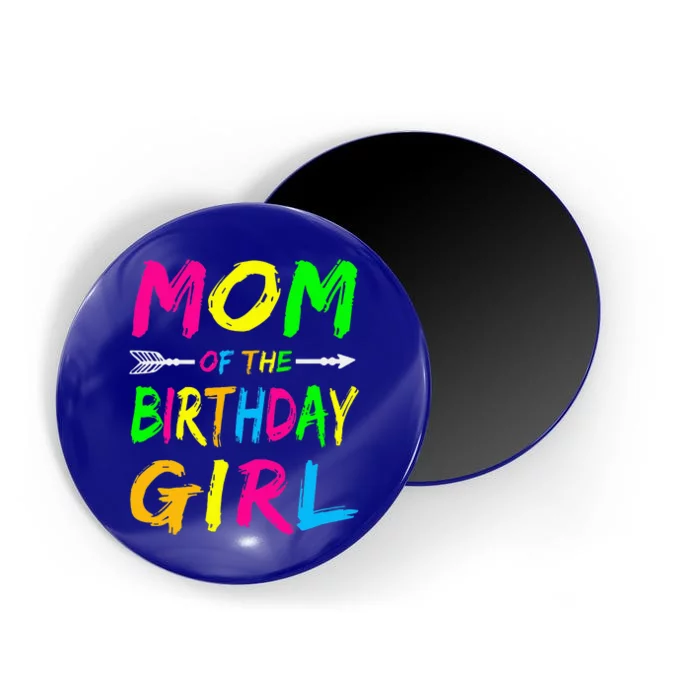 Mom Of The Birthday Glows Retro 80's Party Magnet