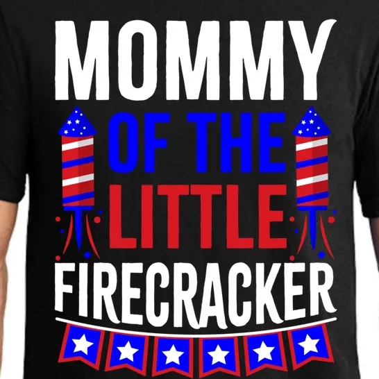 Mommy Of The Little Firecracker 4th Of July Birthday Funny Great Gift Pajama Set