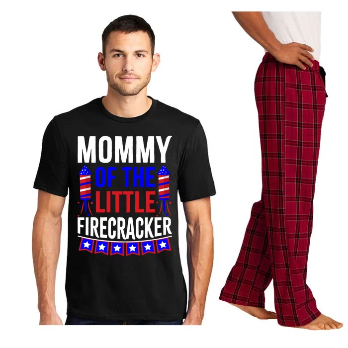 Mommy Of The Little Firecracker 4th Of July Birthday Funny Great Gift Pajama Set