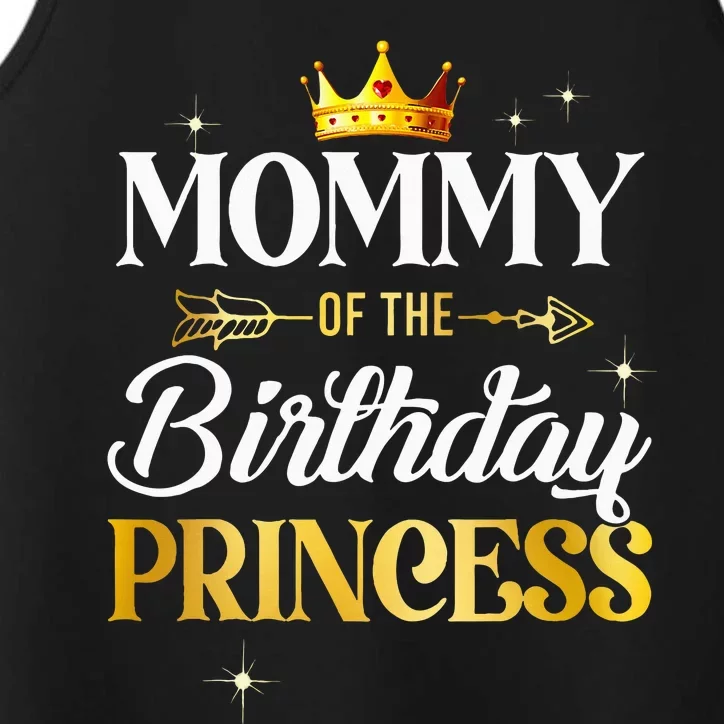 Mommy Of The Birthday Princess Girl Party Matching Family Performance Tank