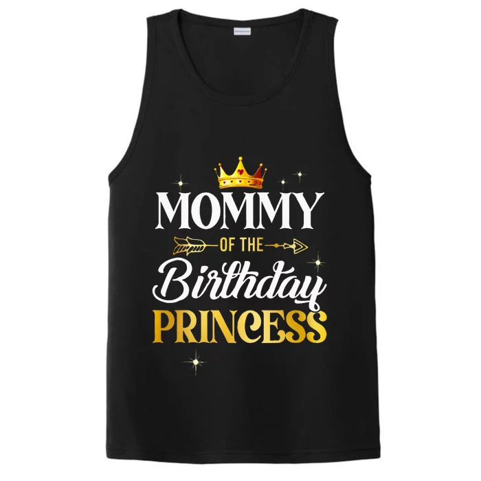 Mommy Of The Birthday Princess Girl Party Matching Family Performance Tank