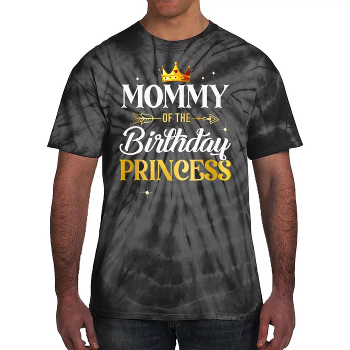 Mommy Of The Birthday Princess Girl Party Matching Family Tie-Dye T-Shirt