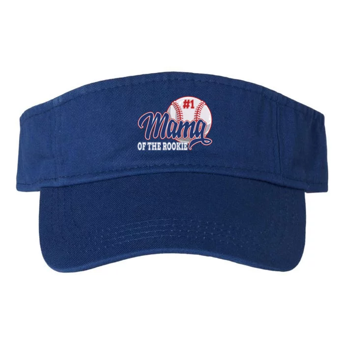 Mama Of The Rookie Baseball 1st Birthday Baseball Theme Great Gift Valucap Bio-Washed Visor