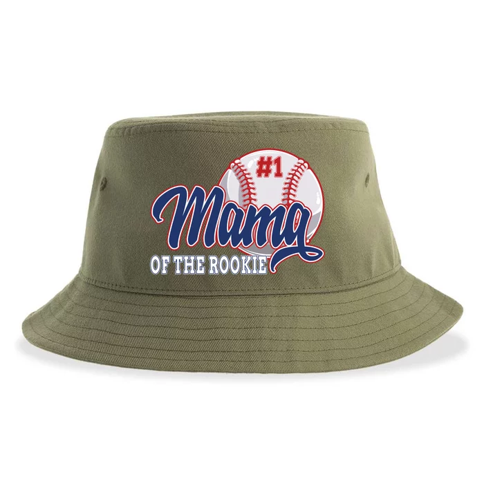 Mama Of The Rookie Baseball 1st Birthday Baseball Theme Great Gift Sustainable Bucket Hat