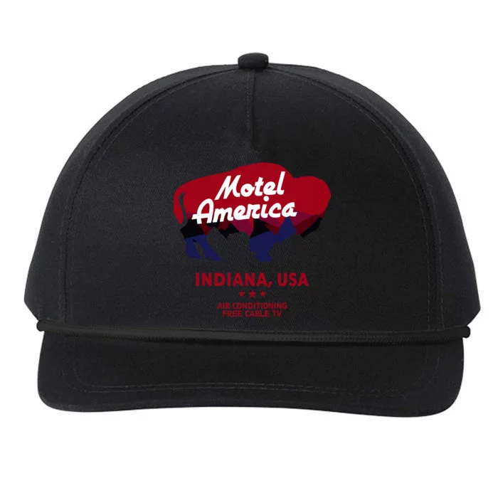 Motel America Indiana, USA Air Conditioning Free Cable TV Snapback Five-Panel Rope Hat