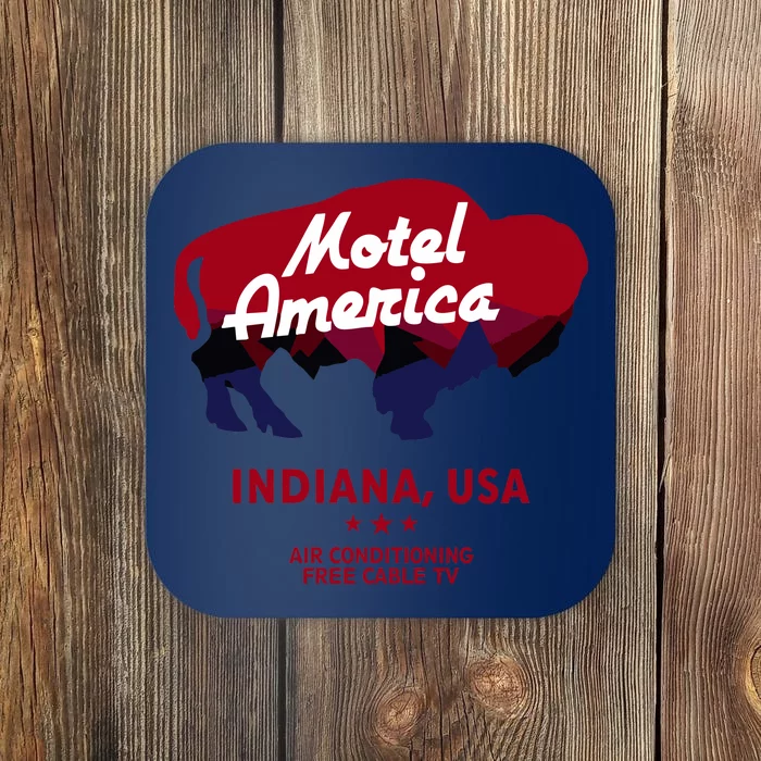 Motel America Indiana, USA Air Conditioning Free Cable TV Coaster