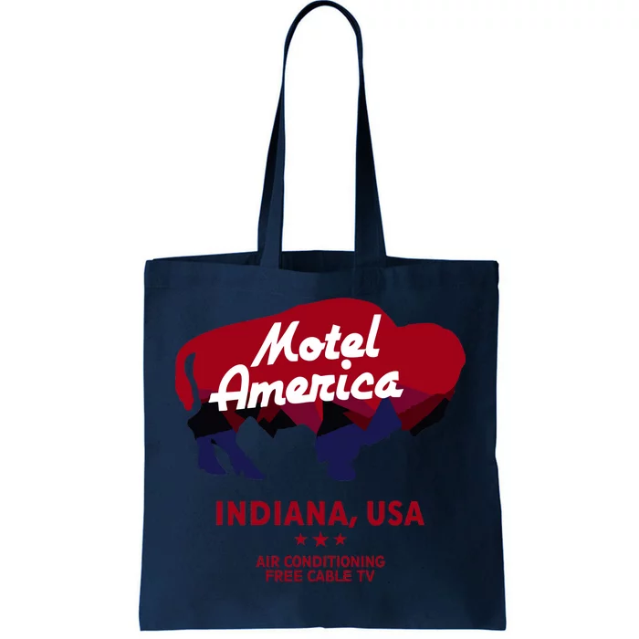 Motel America Indiana, USA Air Conditioning Free Cable TV Tote Bag