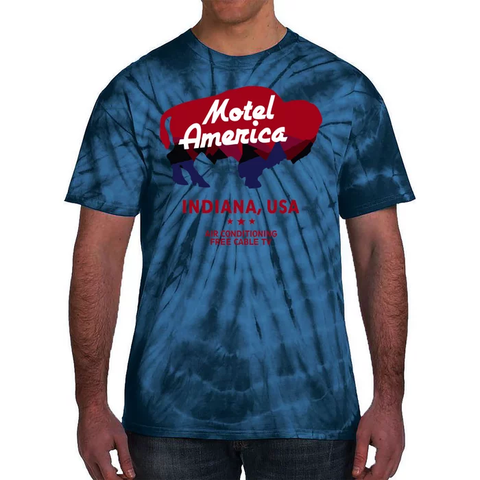 Motel America Indiana, USA Air Conditioning Free Cable TV Tie-Dye T-Shirt