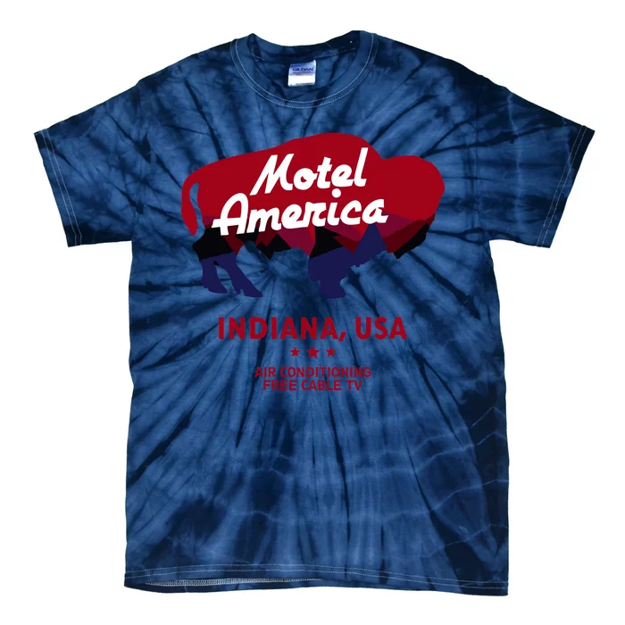 Motel America Indiana, USA Air Conditioning Free Cable TV Tie-Dye T-Shirt