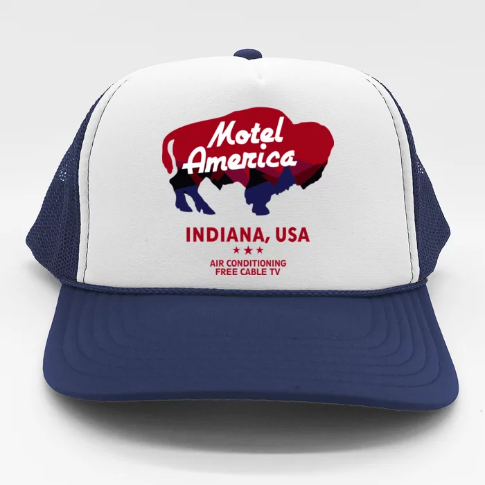 Motel America Indiana, USA Air Conditioning Free Cable TV Trucker Hat