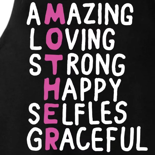 Mother Amazing Loving Strong Ladies Tri-Blend Wicking Tank